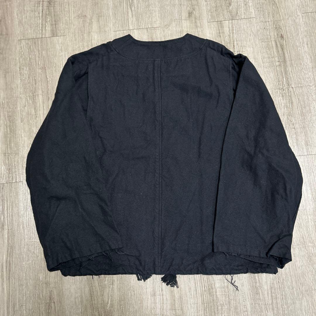 barbell object ノーカラージャケット 黒 1