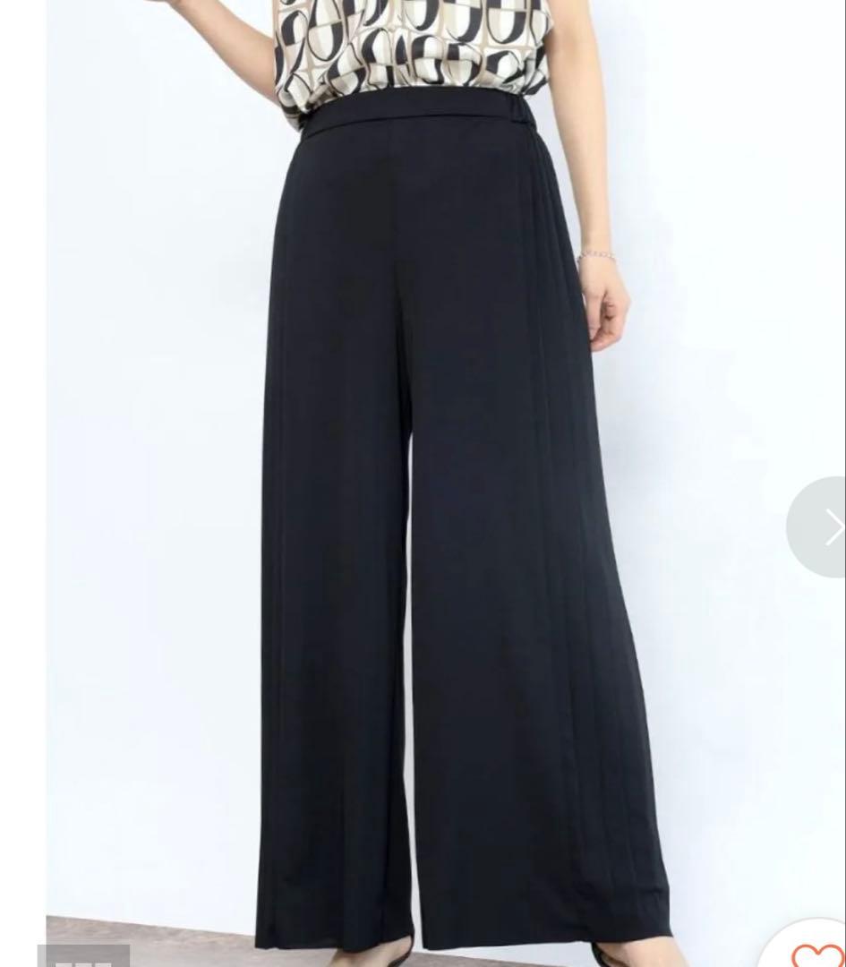 新品　fennel サイドプリーツワイドパンツ 定価¥1万7900円　ヤマダヤ