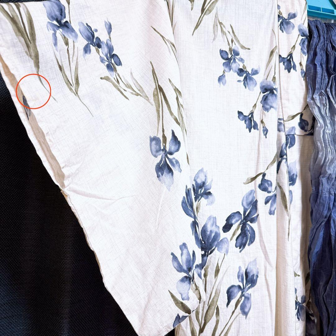 1人で着られる浴衣3点セット 和歌山染工日本染め（ゆかた・しわへこ帯・下駄）