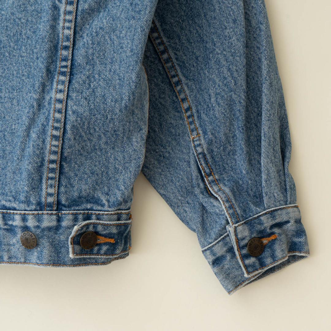 90s ルーニーチューンズ 刺繍デニムジャケット メンズ M相当