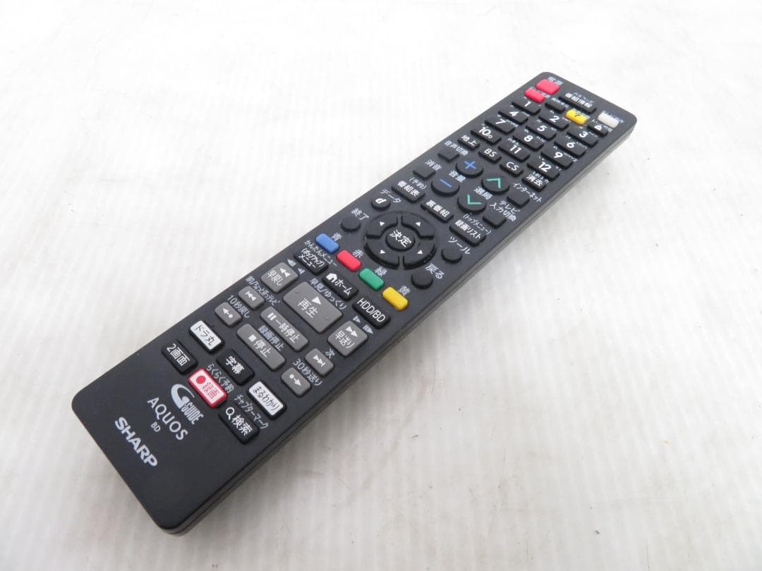 シャープ 2018年製 HDD/BDレコーダー 500GB 2番組同時録画