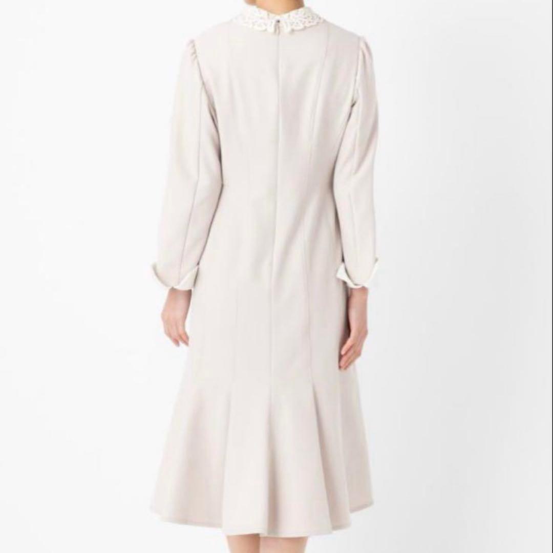 CELFORD セルフォード　刺繍カラータイトワンピース　ベージュ サイズ34