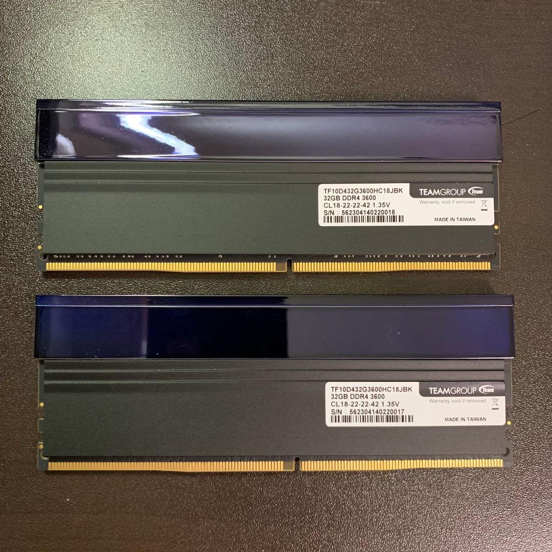 TEAM XTREEM ARGB DDR4 32GBx2 計64GB