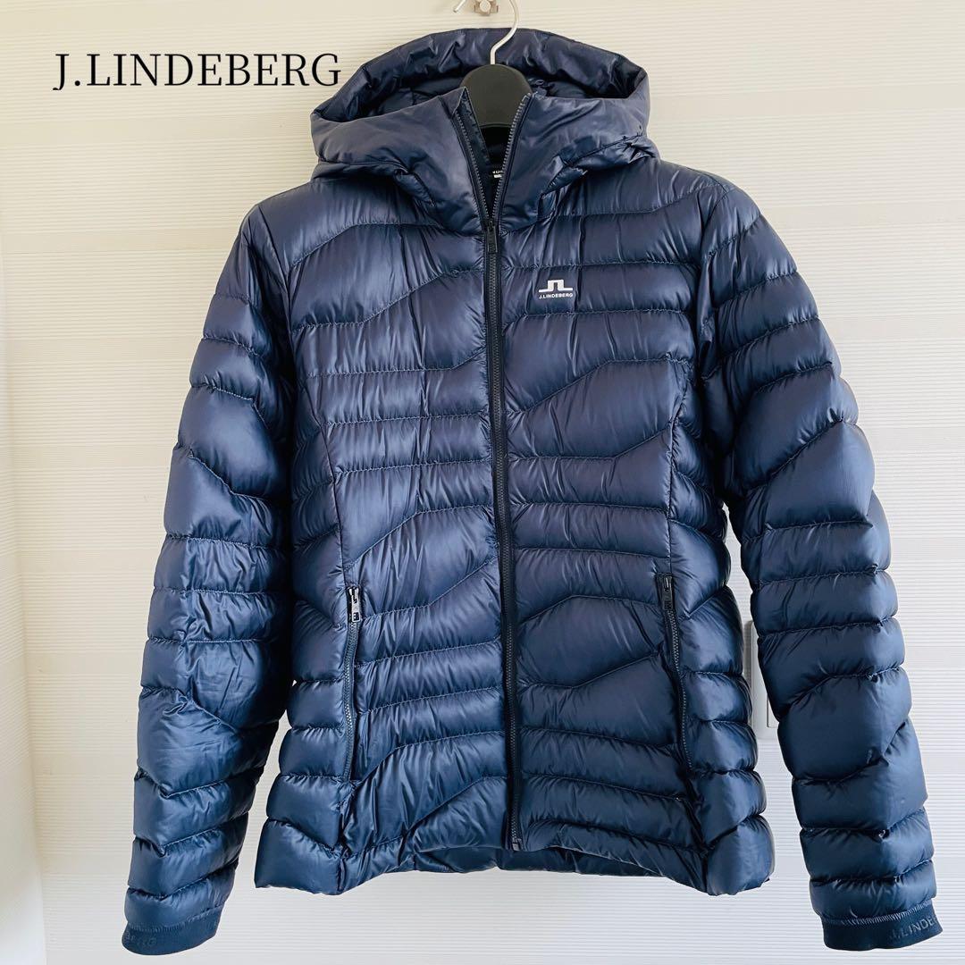 【美品】J. LINDEBERG 軽量ダウンジャケット　ネイビー