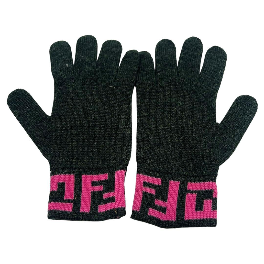 FENDI ズッカ ウール グローブ レディース 手袋 7365