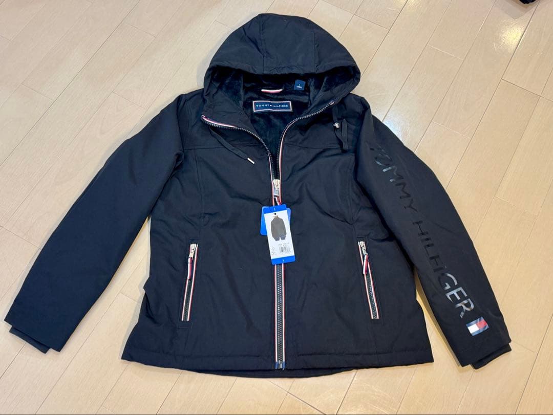 新品 トミーヒルフィガー フード アウター ボア ジャケット レディース Ｌ