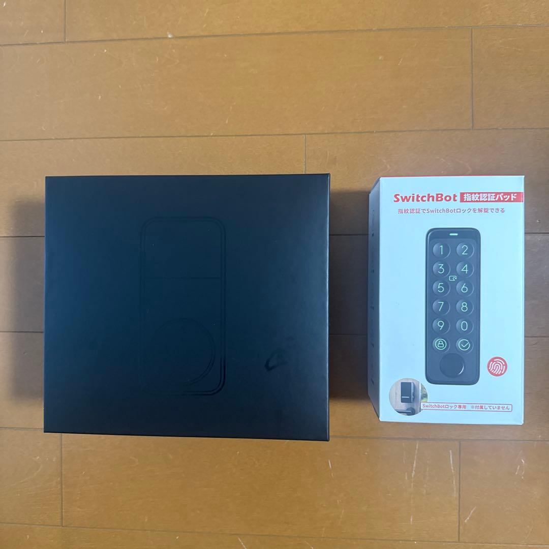 ほぼ新品‼️SwitchBot ロックPRO指紋認証パッドセット 専用バッテリー付
