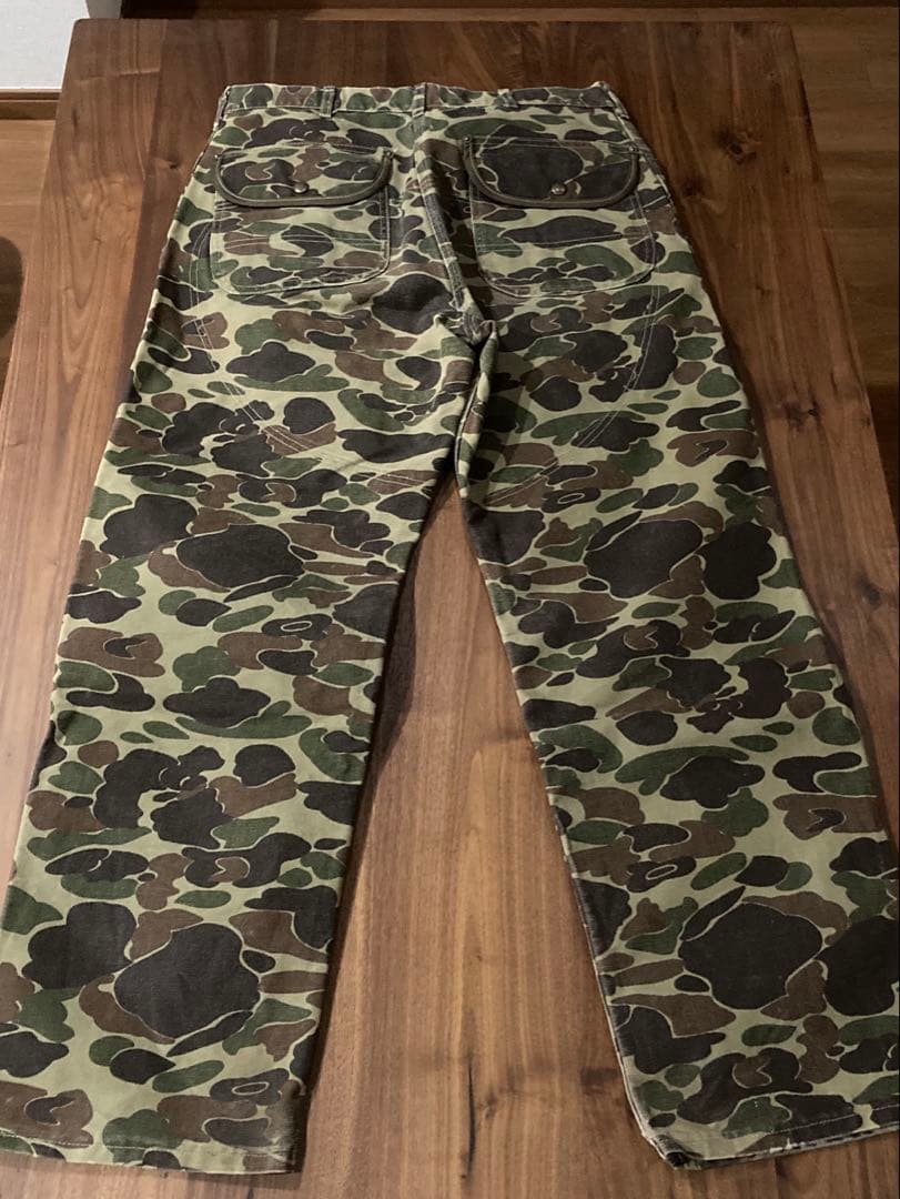 90s Carhartt camouflage duckpants USA製