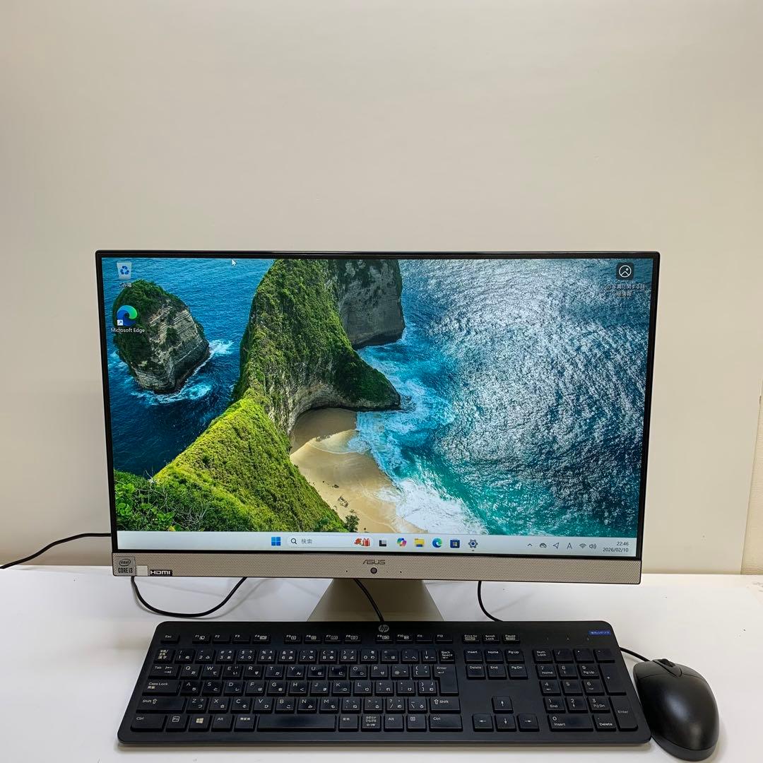 Windowsデスクトップ ASUS Vivo AIO 21.5 i3-10110U 8GBSSD256GB