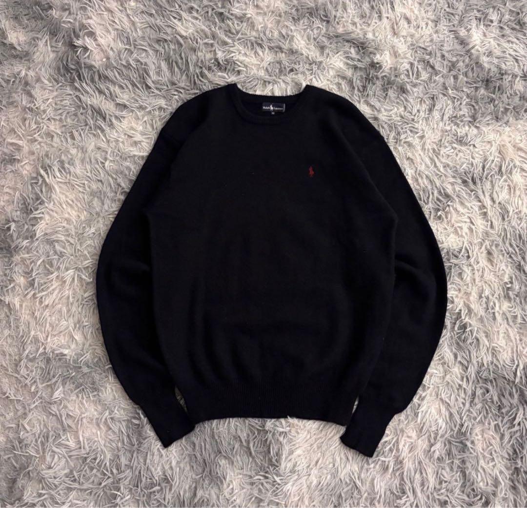 M*様 90s Polo Ralph Lauren ニット セーター　navy