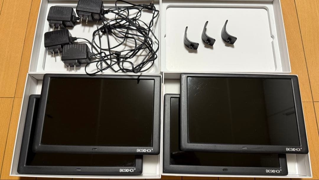 BESCHOI デジタルフォトフレーム 10インチ ✖️4台スライドショー対応