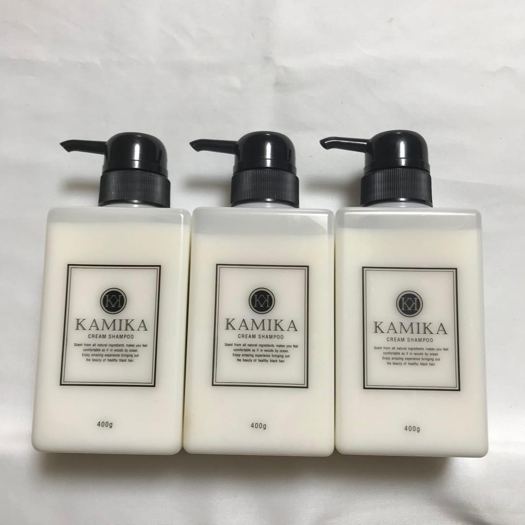 KAMIKA カミカオールインワンクリームシャンプー　400g×3本セット