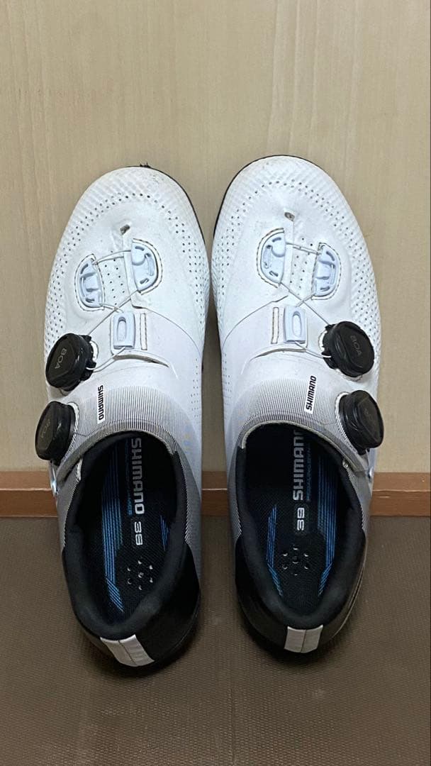 ひろ　 Shimano SH-RC902 ホワイト シューズ 24.5cm