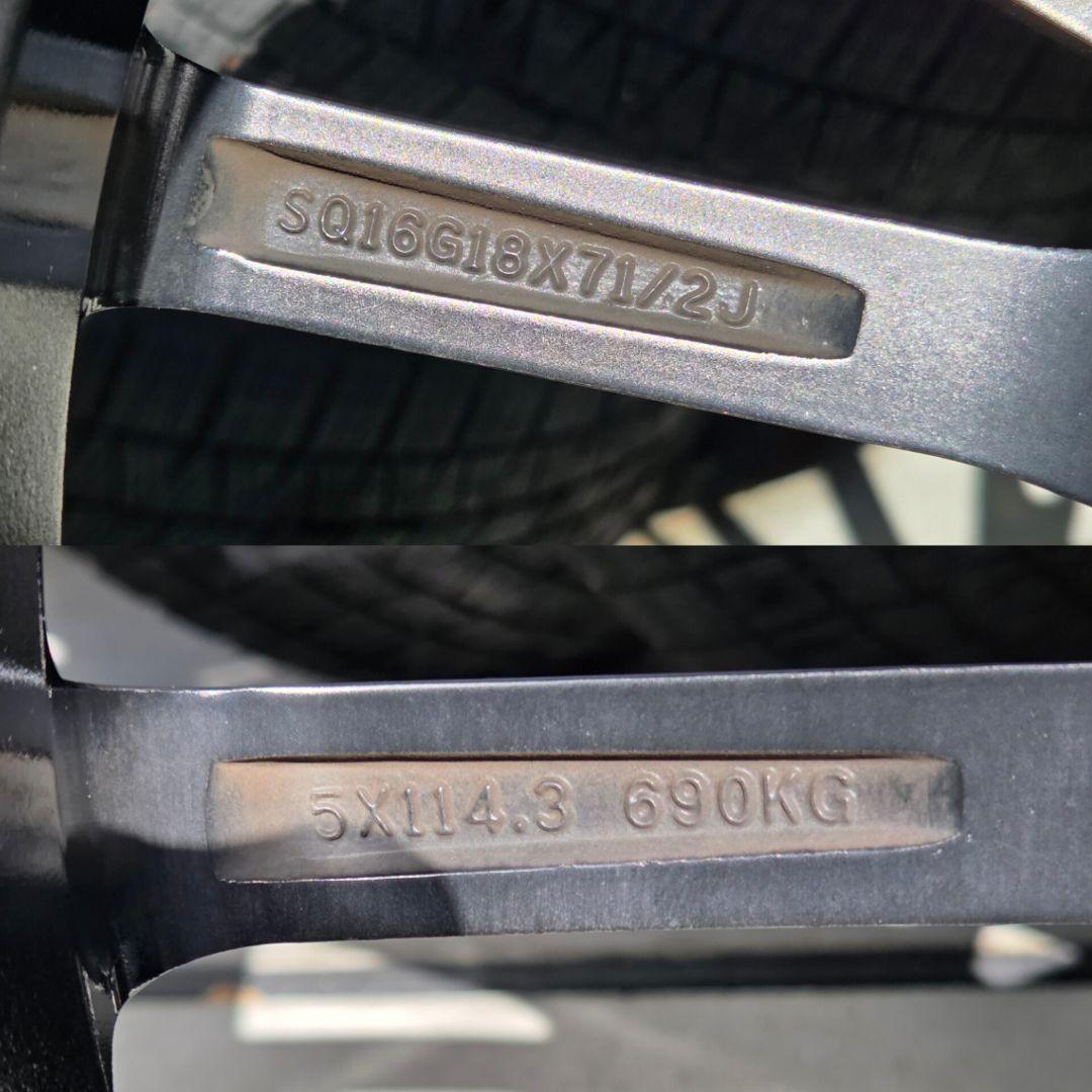 235/50/18　タイヤホイール 4本 114.3　スタッドレス付