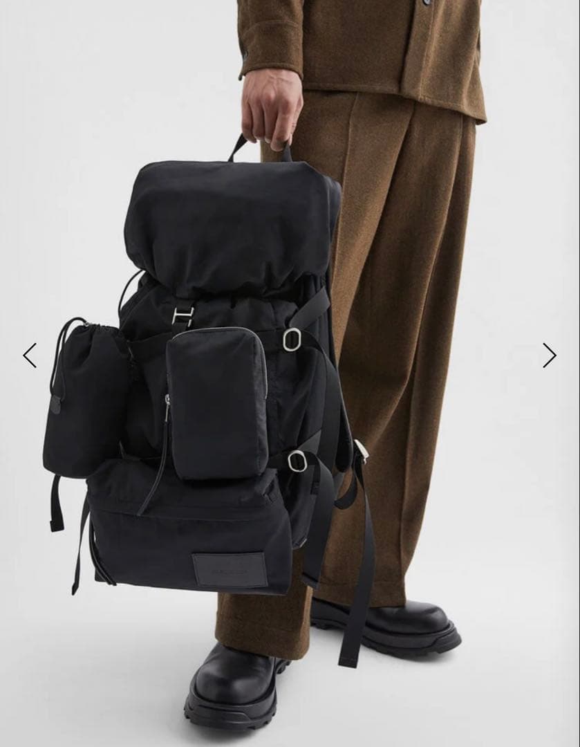 【新品未使用】ジルサンダー　バックパック（ブラック）