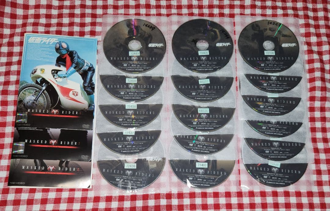 初代　仮面ライダー　藤岡弘　レンタル落ち　DVD　全16巻セット