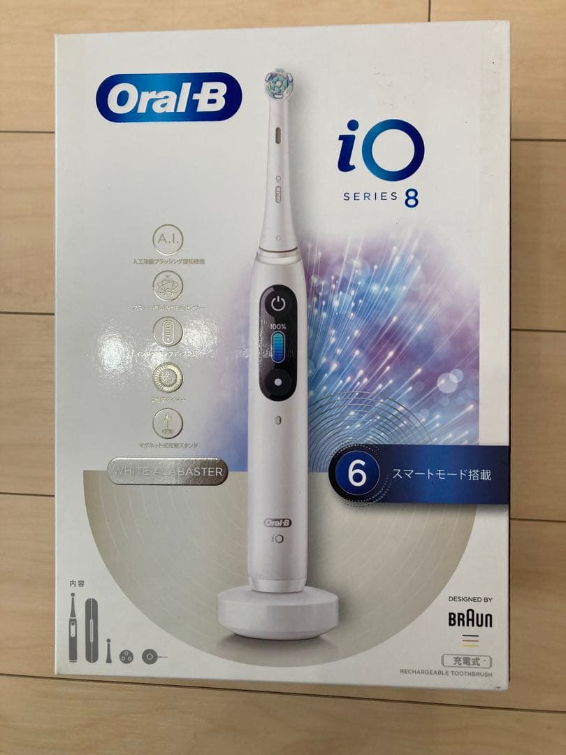 電動歯ブラシ Oral-B（オーラルB） iO8 ホワイトアラバスター