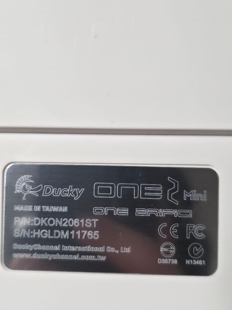 Ducky One 2 Mini 白 Cherry MXSpeed 銀軸 RGB