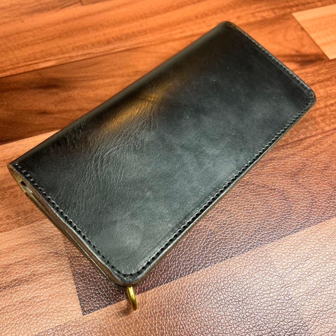 【トラッカーウォレット ロング3層】クロムエクセル ゴールド　universal