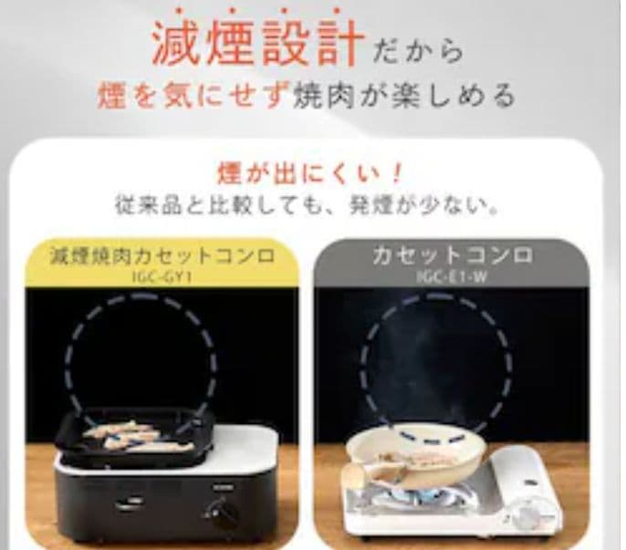 アイリス　カセットコンロ マルチセット+カセットボンベ IGC-GYNT1-A
