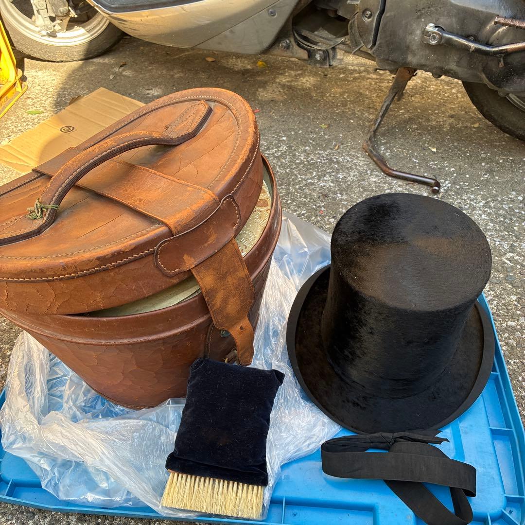 専用専用専用 イギリスアンティークレザーハットケース帽子GLYN&Coビンテージ