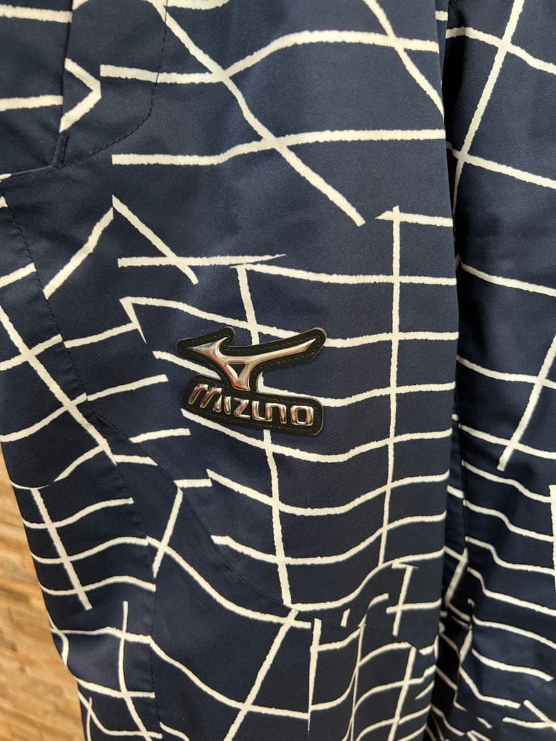 mizuno スキーウェア 上下 Mサイズ メンズ 紺 ネイビー スノーウェア