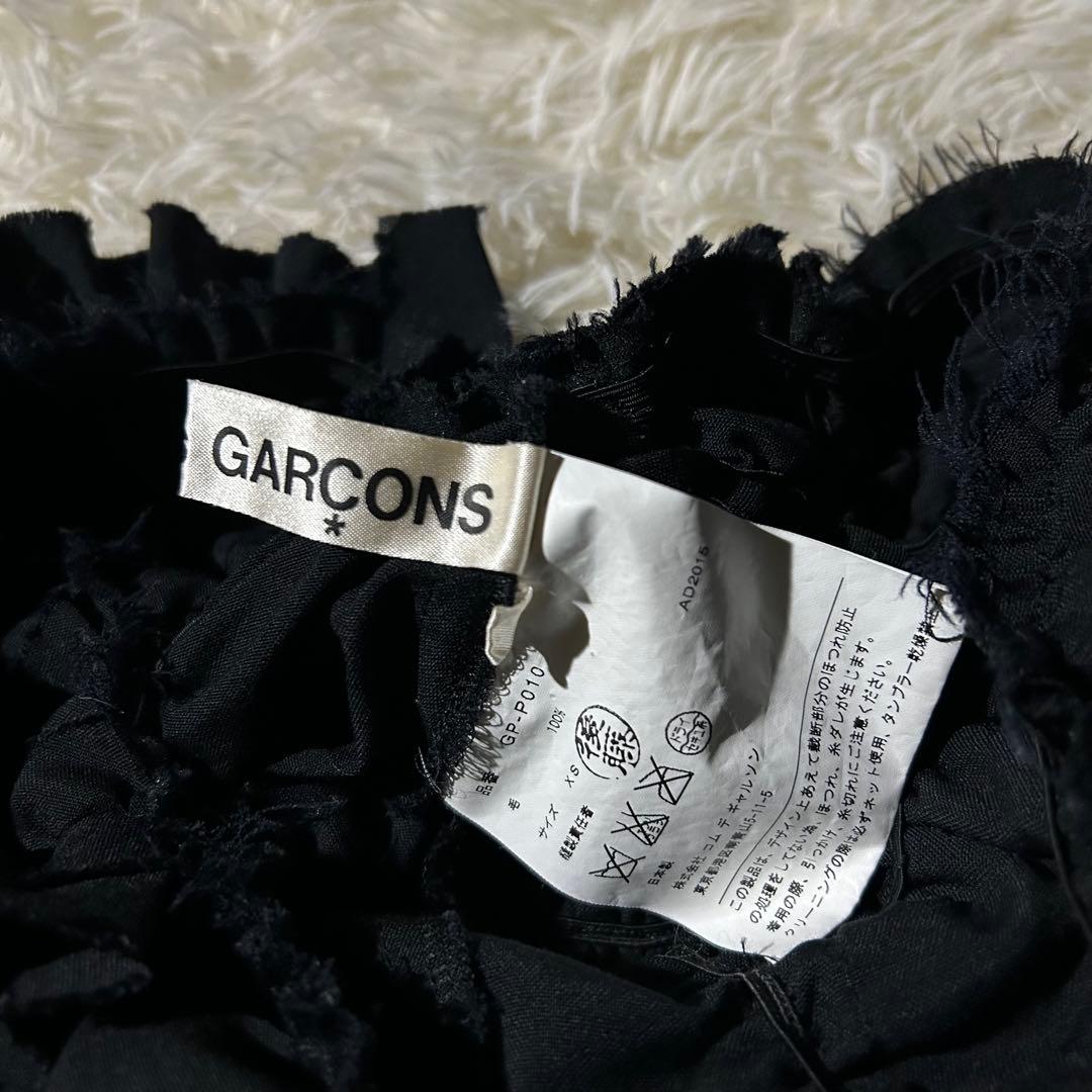 AD2015 archive 総ギャザーフリルパンツ 黒 ショーツ