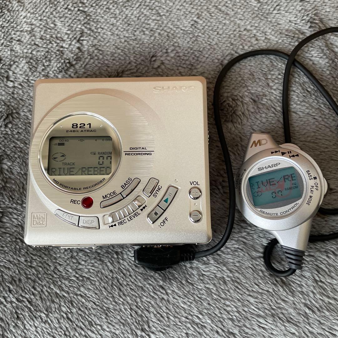 ポータブルプレーヤー SHARP MD-MT821S