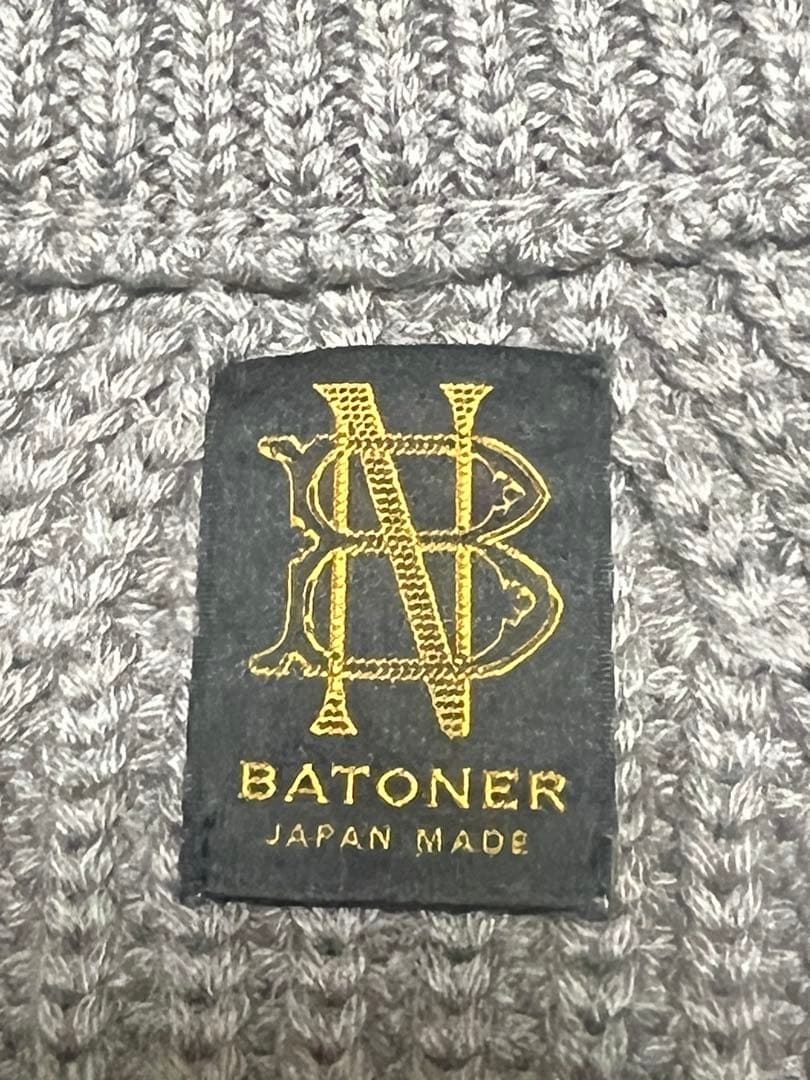 【BATONER/バトナ―】SIGNATUREドライバーズニット　L