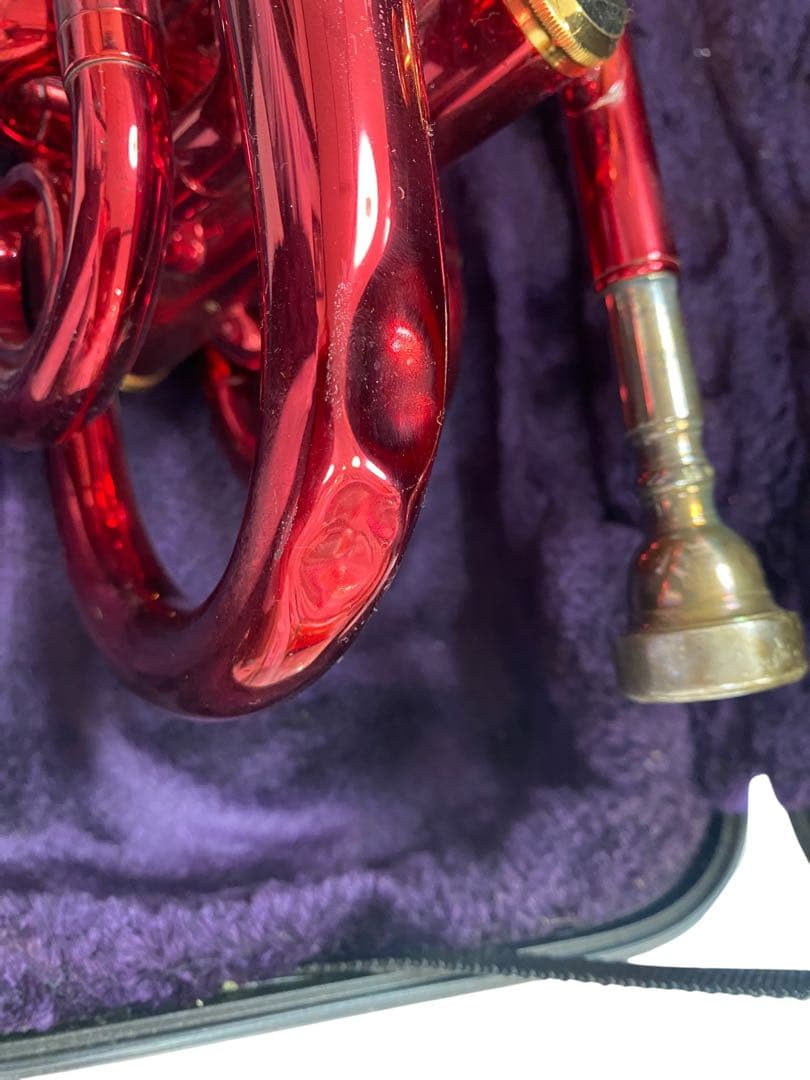 ジュピター　ポケットトランペット　レッド