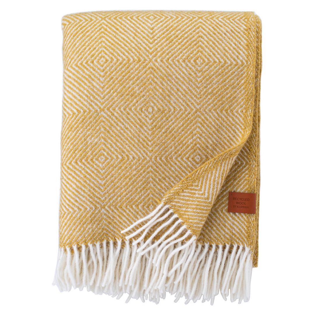 クリッパン　KLIPPAN グースアイ リサイクルウールスロー