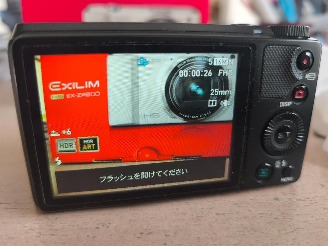 CASIO EXILIM EX-ZR800 デジタルカメラ 動作OK SD付き
