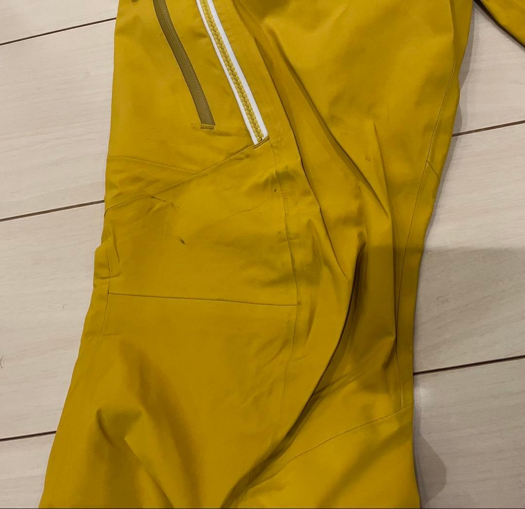 patagonia イエロースノーボードパンツ ゴアテックス