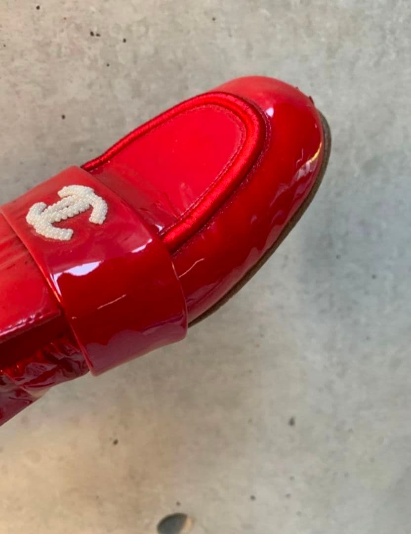 CHANEL シャネル　ローファー　パール　ココマーク