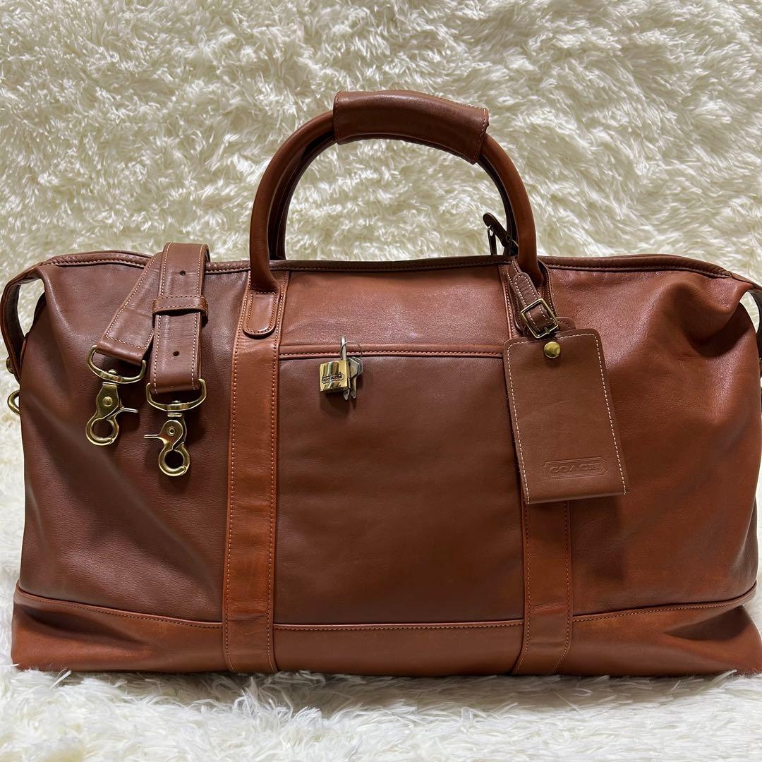 【極美品/超希少】廃盤型　定価20万 コーチ ボストンバッグ 大容量 2way