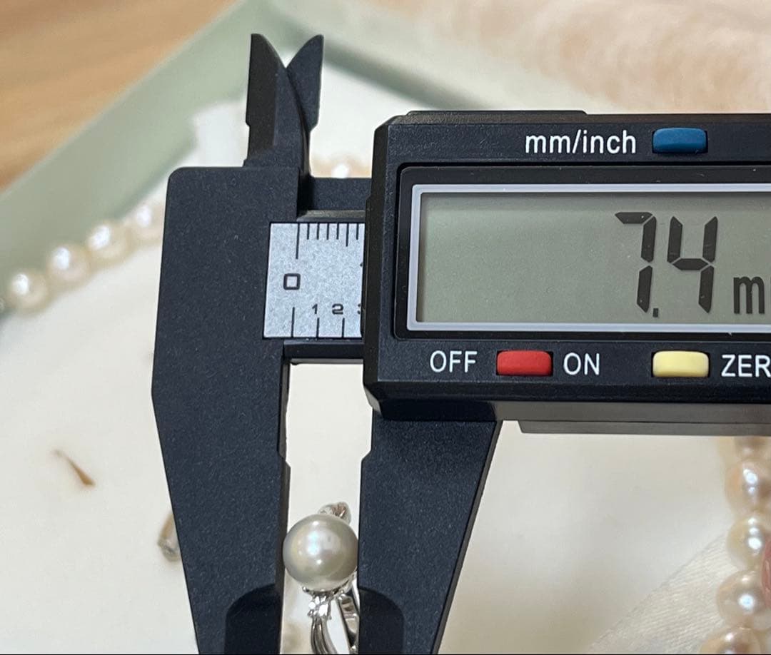 美品　本真珠　パール　ネックレス　イヤリング　指輪　リング　3点セット