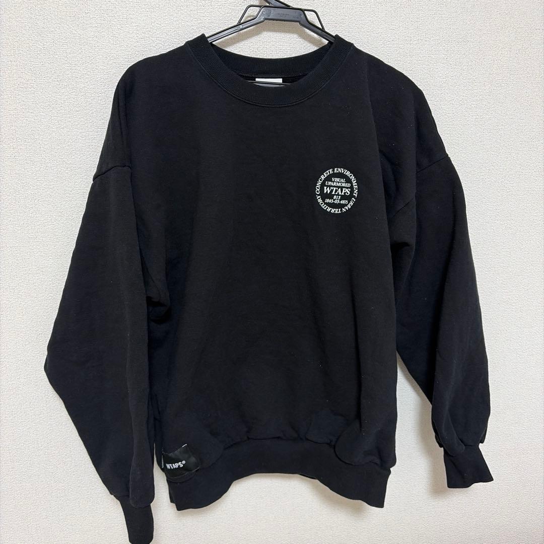 WTAPS クルーネックスウェット 232ATDT-CPM02S ブラック