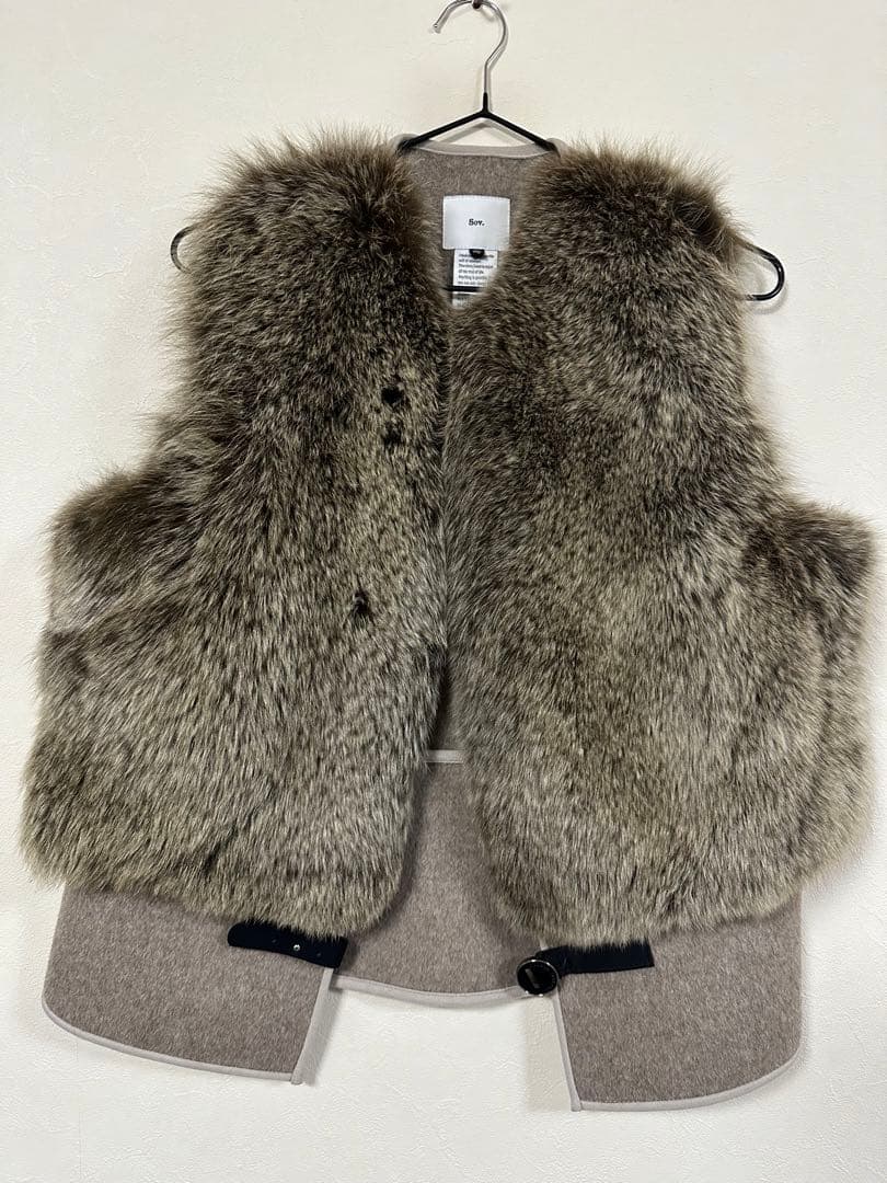 美品☆Sov. フォックスファーベスト