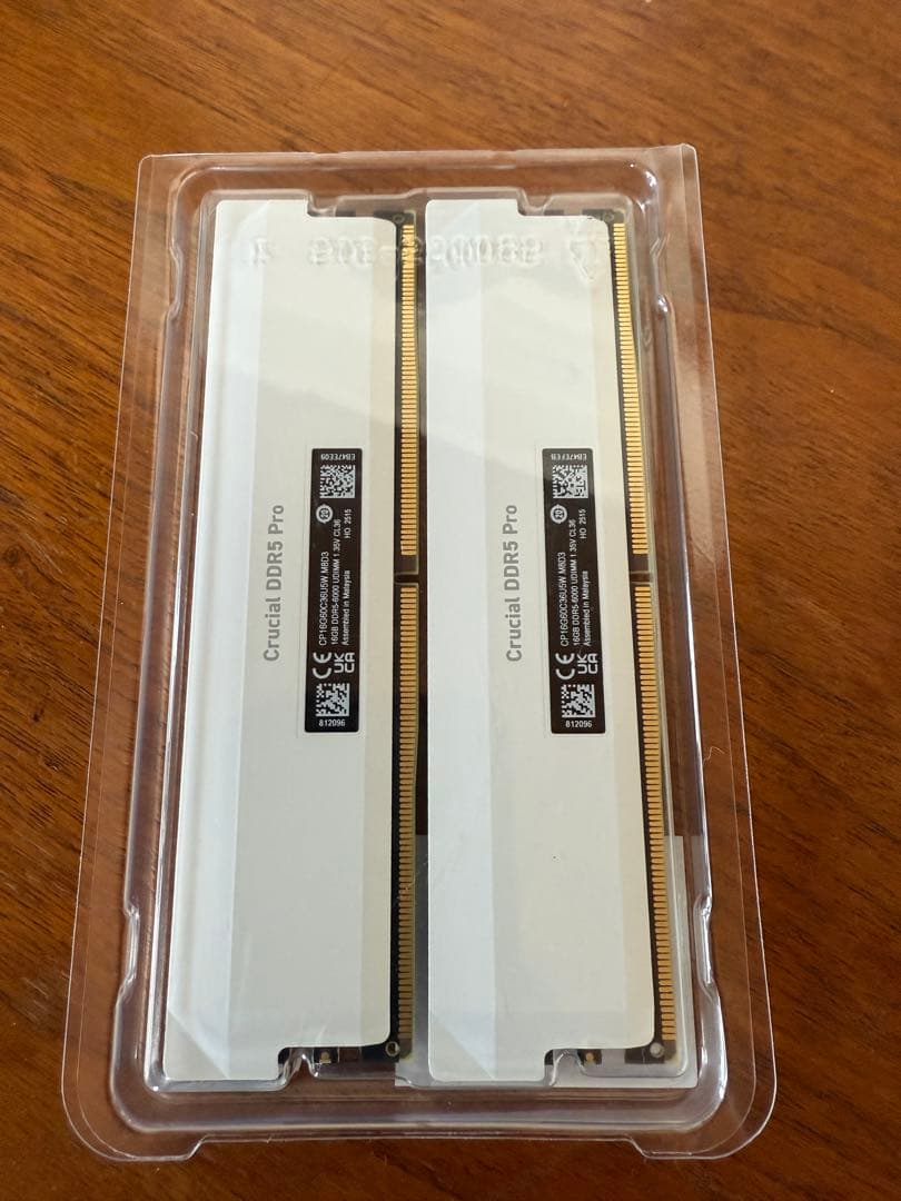 Crucial DDR5-6000 32GB デスクトップメモリ 2枚セット