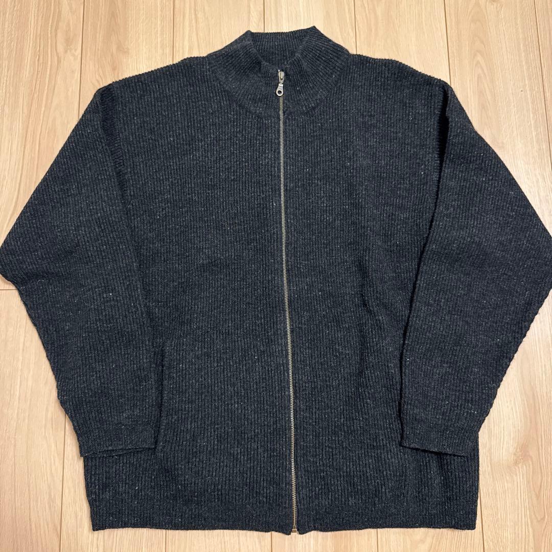 90s Patagonia ドライバーズニット L チャコールグレー 香港製