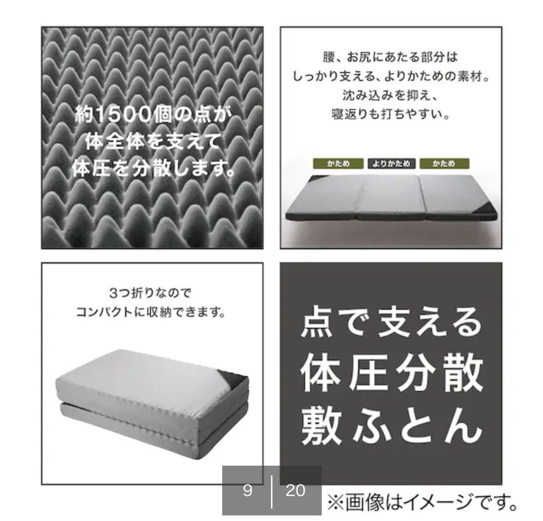 ニトリ 点で支える敷布団マットレス シングル