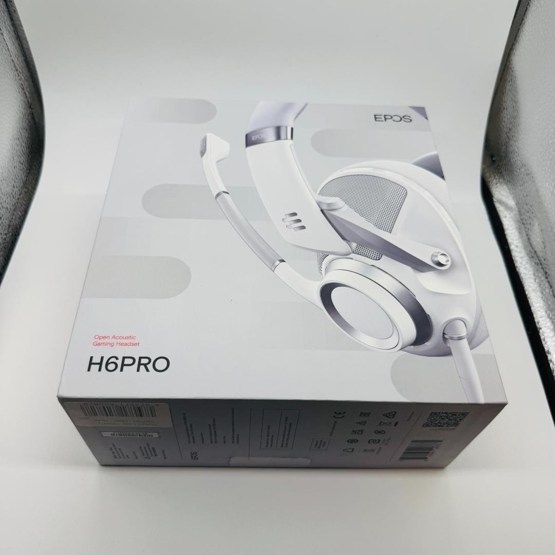 EPOS H6PRO ゲーミングヘッドセット 有線 開放型 ホワイト 付属品完備