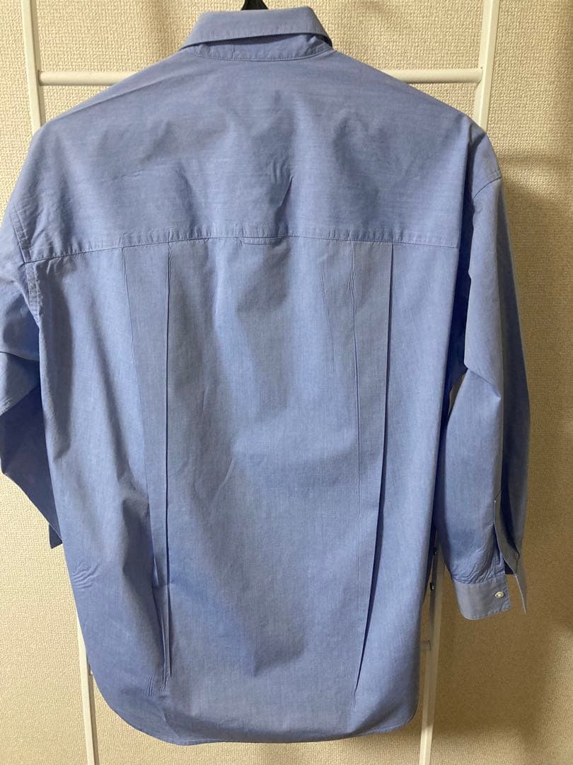 25ssスピック＆スパン50コットンオーバーシャツ ブルー