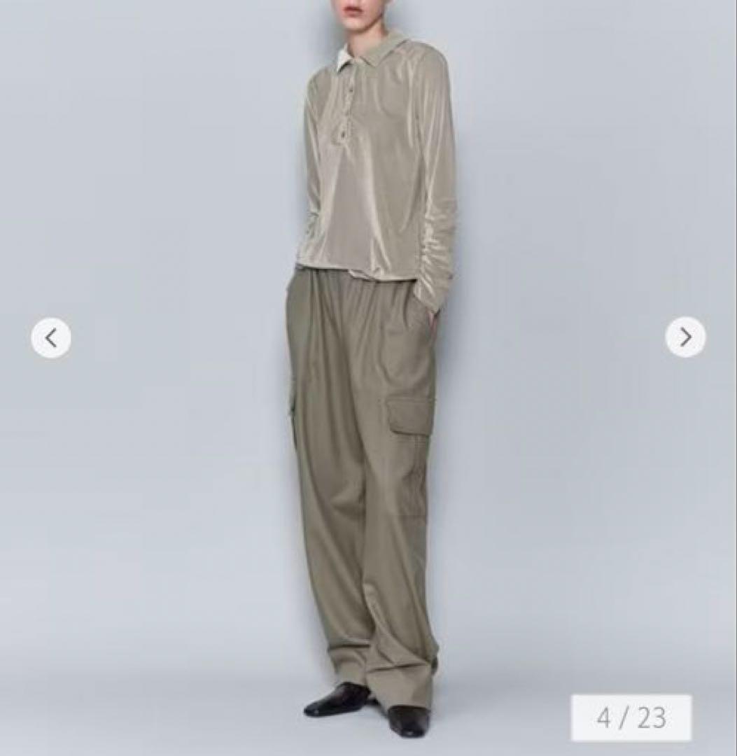 ＜6(ROKU)＞ワーク パンツ ベージュ