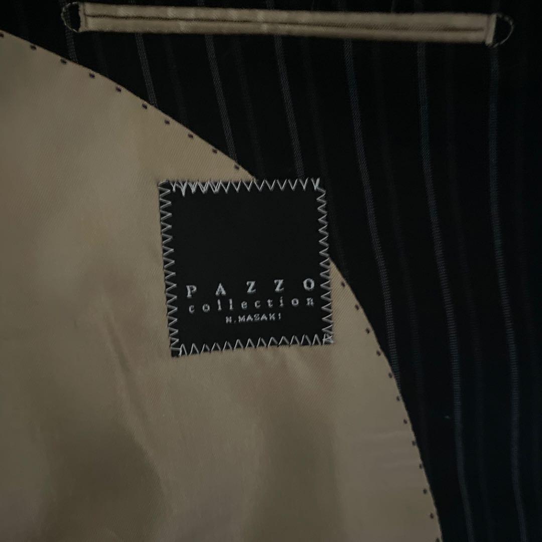 PAZZO ストライプ柄 ブラックスーツ　新品未使用