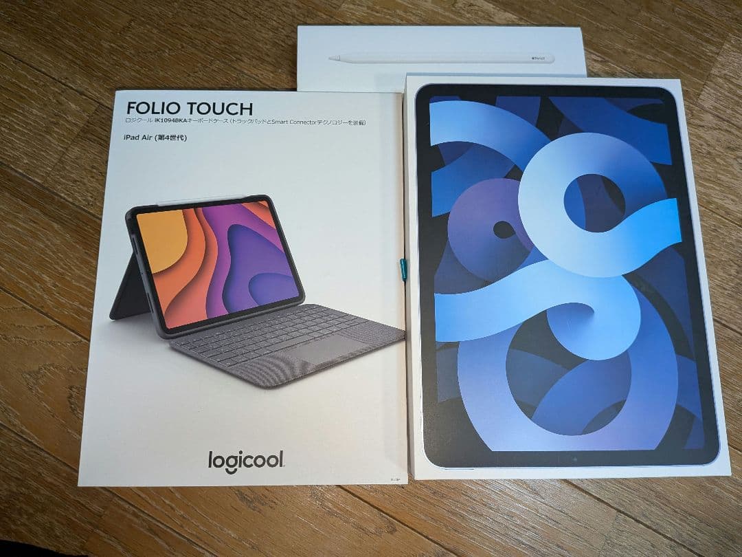 iPad Air4、 Apple Pencil(第2世代)、FolioTouch