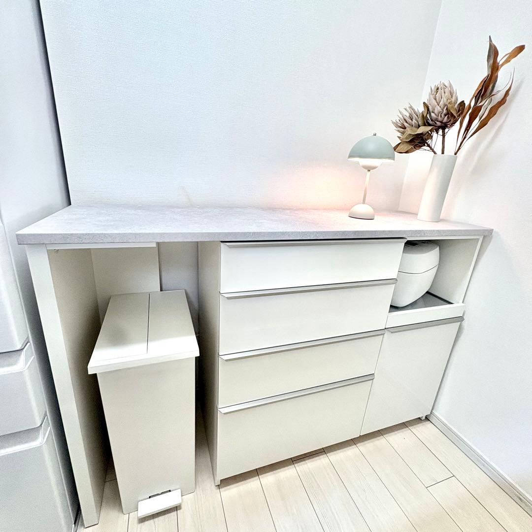 【1/20発送】パモウナ　ECA-S1400R下台　キッチンカウンター オープン