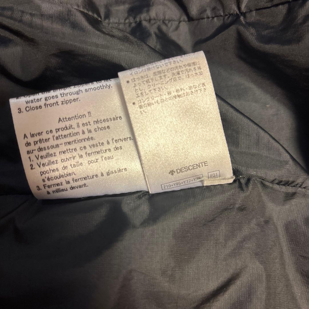 デサント オルテライン 水沢ダウン マウンテニア DALT3371 ブラック L