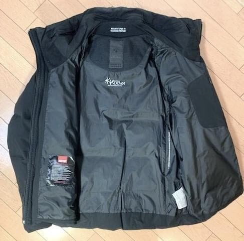 デサント オルテライン 水沢ダウン マウンテニア DALT3371 ブラック L