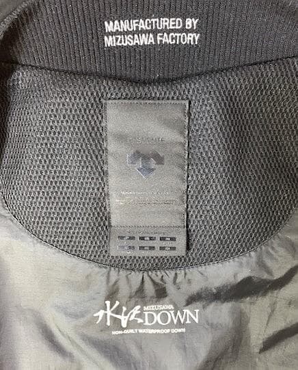 デサント オルテライン 水沢ダウン マウンテニア DALT3371 ブラック L